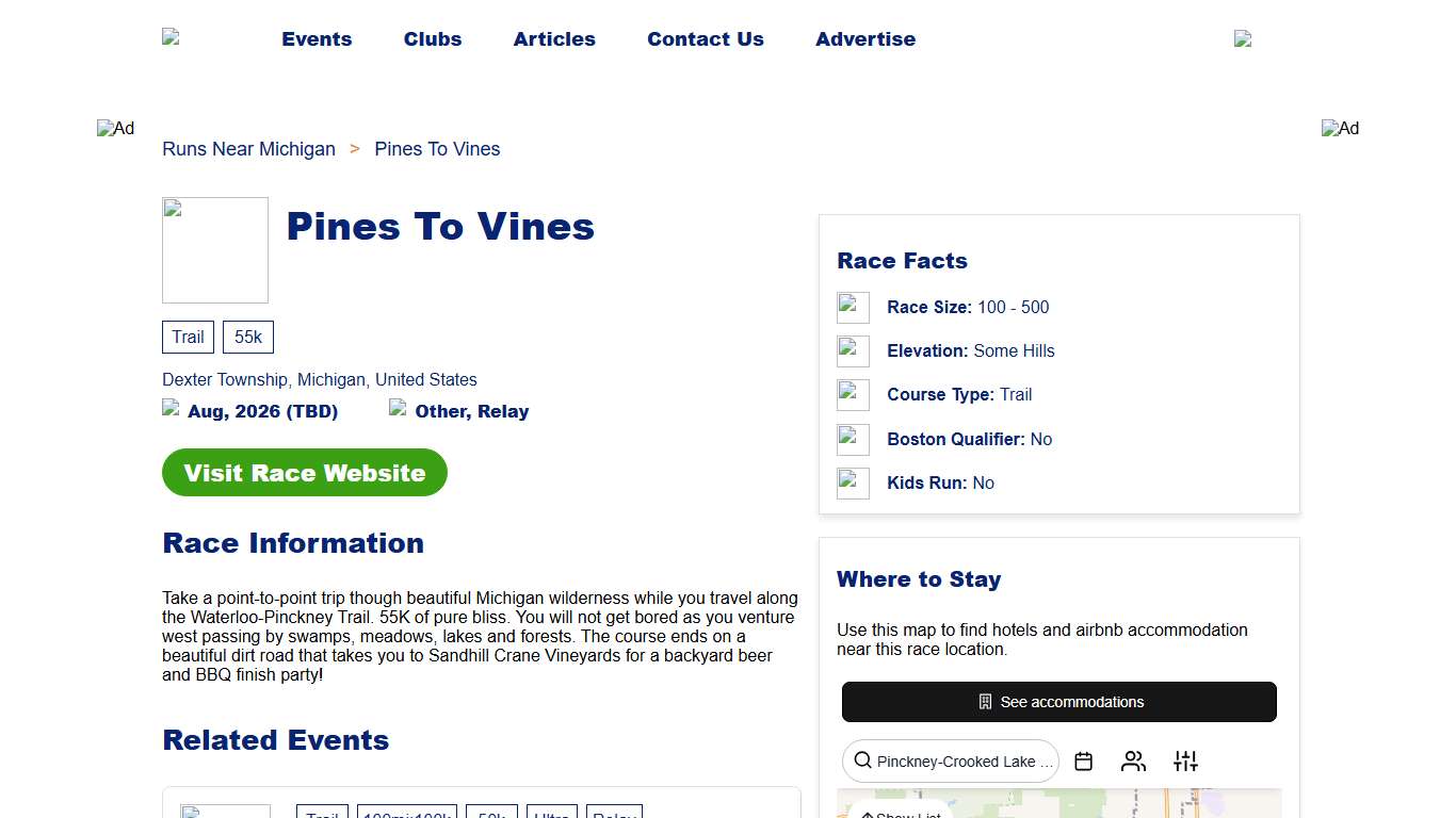 2026 Pines To Vines Dexter Township